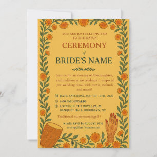Invitation à la Mayun Sangeet