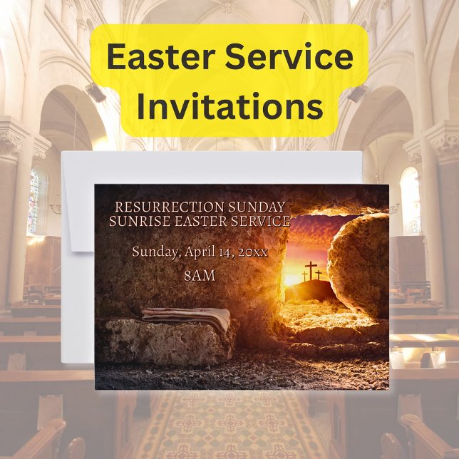 Invitation à la messe de Pâques à l'aube de l'égli (Créateur téléchargé)