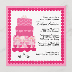 Invitation à la mode de Fête de la mariée de