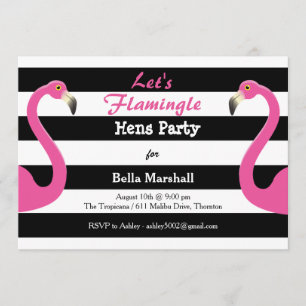 Invitation à la mode de partie de poules de