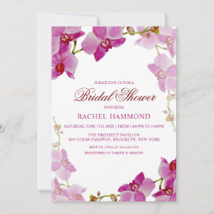 Invitation à la nuptiale de l'orchidée tropicale
