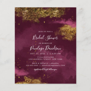 Invitation à la nuptiale d'huile d'or de Bourgogne