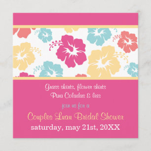 Invitation à la nuptiale Hibiscus Luau
