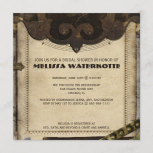 Invitation à la nuptiale Victorian Steampunk