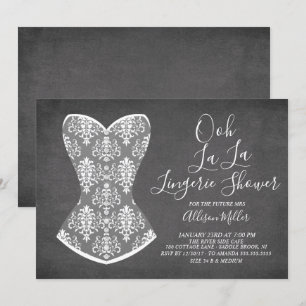 Invitation à la nuptiale White Corset Lingerie