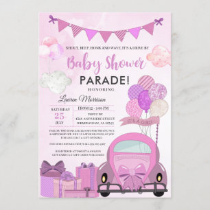 Invitation À La Parade Du Baby shower