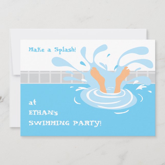 Invitation à la piscine (Devant)