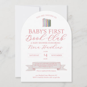 Invitation à la première bibliothèque de bébé