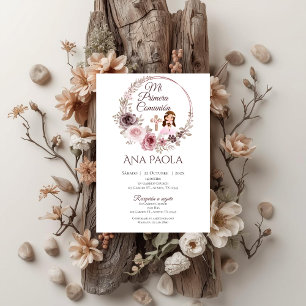 Invitation à la première communion de fille en Boh