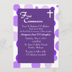 Invitation à la première communion - Fille