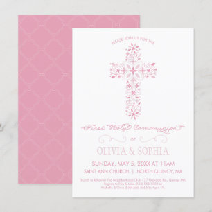Invitation à la première communion - Fille Invitat