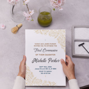 Invitation à la première communion linéaire