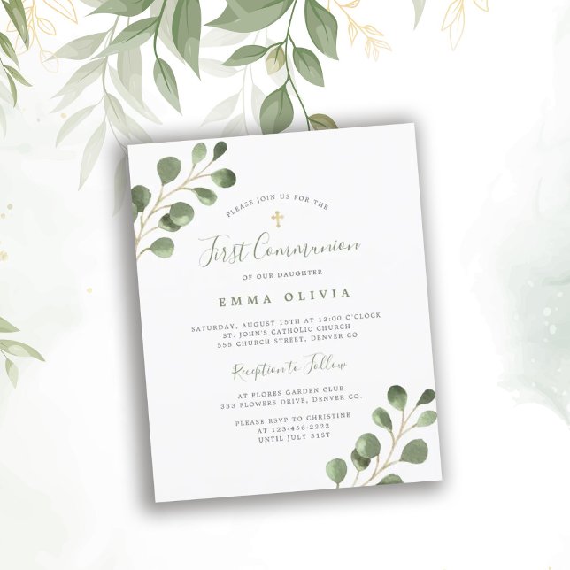 Invitation à la première communion sacrée de l'euc (Créateur téléchargé)