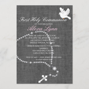 Invitation à la première communion sacrée du Rosai