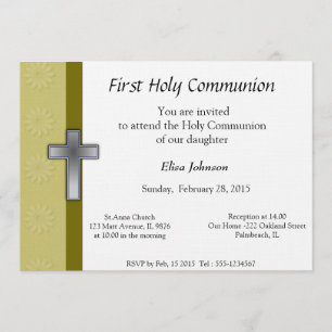 Invitation à la première communion sainte