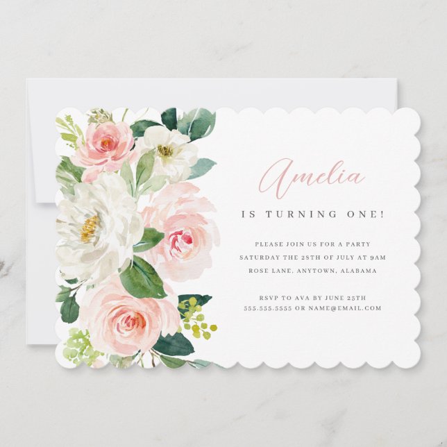 Invitation à la première fête d'anniversaire aux f (Devant)