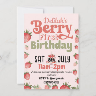 Invitation à la première fête d'anniversaire de Be