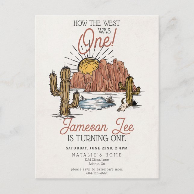 Invitation à la première fête d'anniversaire de co (Devant)