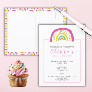 Invitation à la première fête d'anniversaire des F