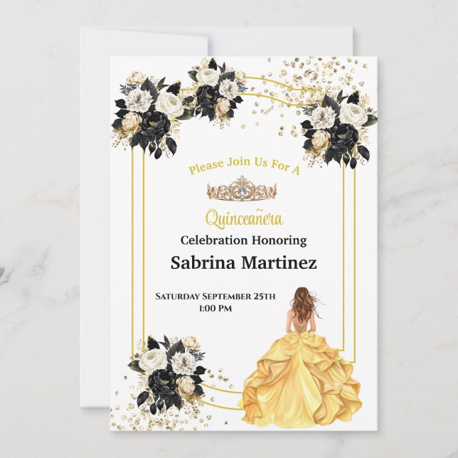 Invitation à la Quinceanera (Devant)