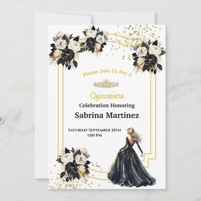 Invitation à la Quinceanera (Devant)