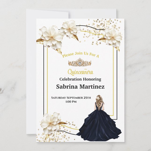 Invitation à la Quinceanera (Devant)