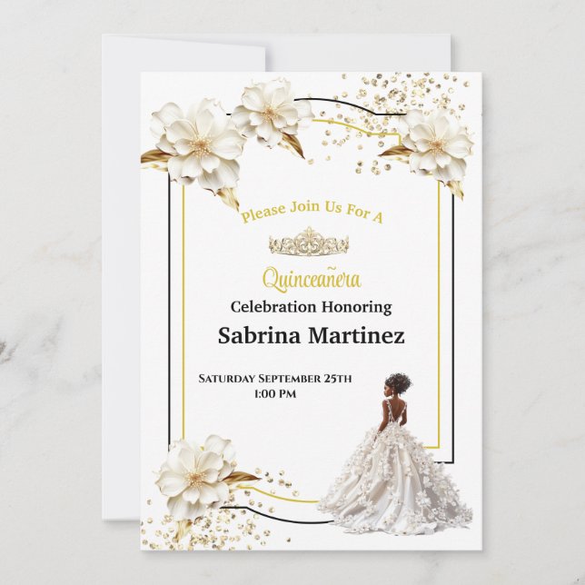 Invitation à la Quinceanera (Devant)