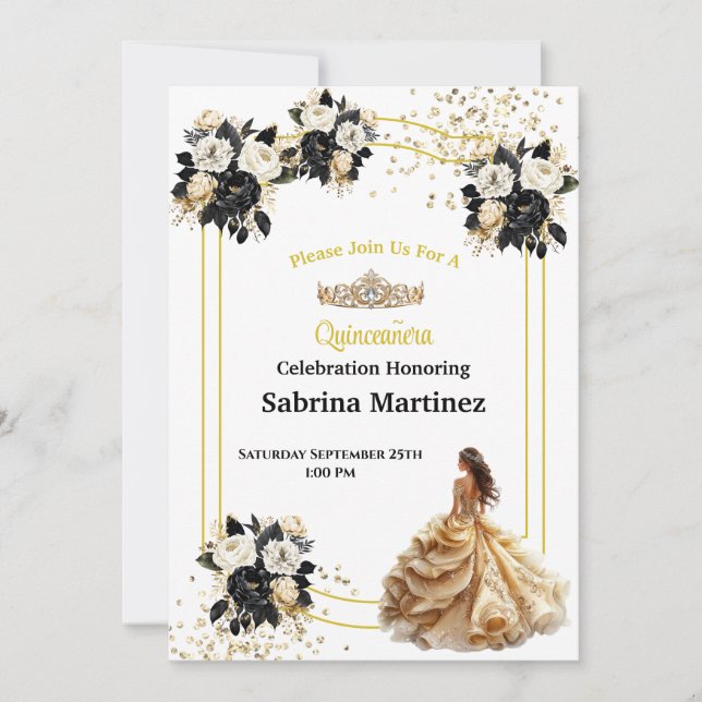 Invitation à la Quinceanera (Devant)