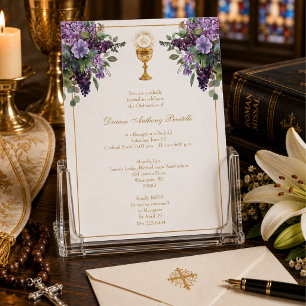 Invitation à la réception d'ordination du prêtre d