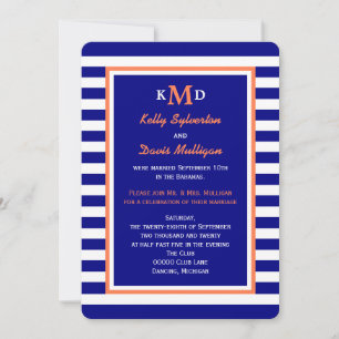 Invitation à la réception du mariage — Nautique
