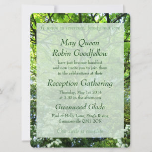 Invitation à la réception Hawthorn & Oak Handfasti