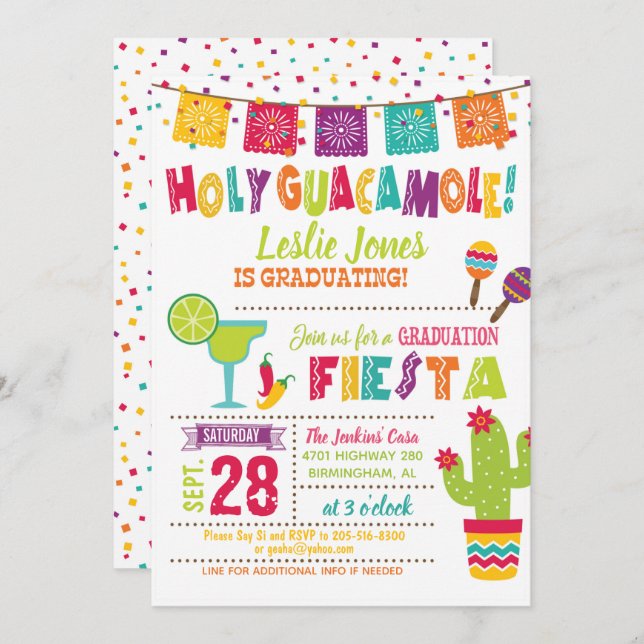 Invitation à la remise des diplômes du Saint-Guaca (Devant / Derrière)