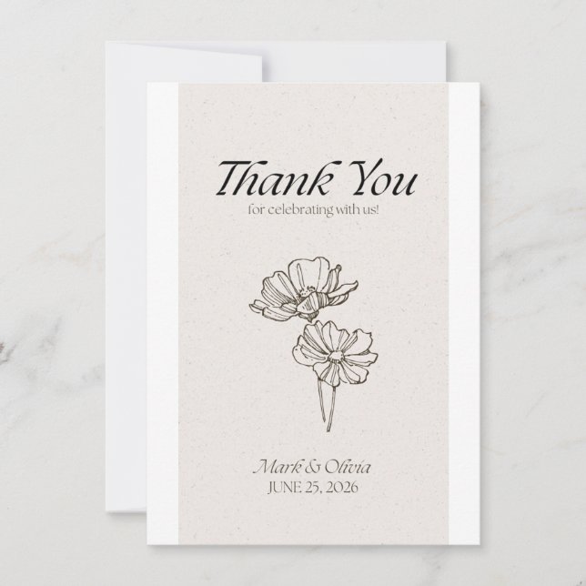 Invitation à la répétition de mariage (Devant)
