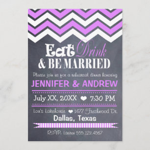 Invitation à la répétition de Purple Chevron
