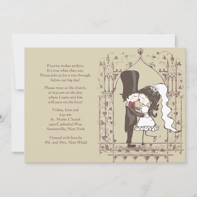 Invitation à la répétition en couple (Devant)