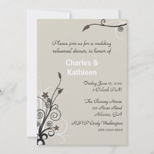 Invitation à la répétition Mariage