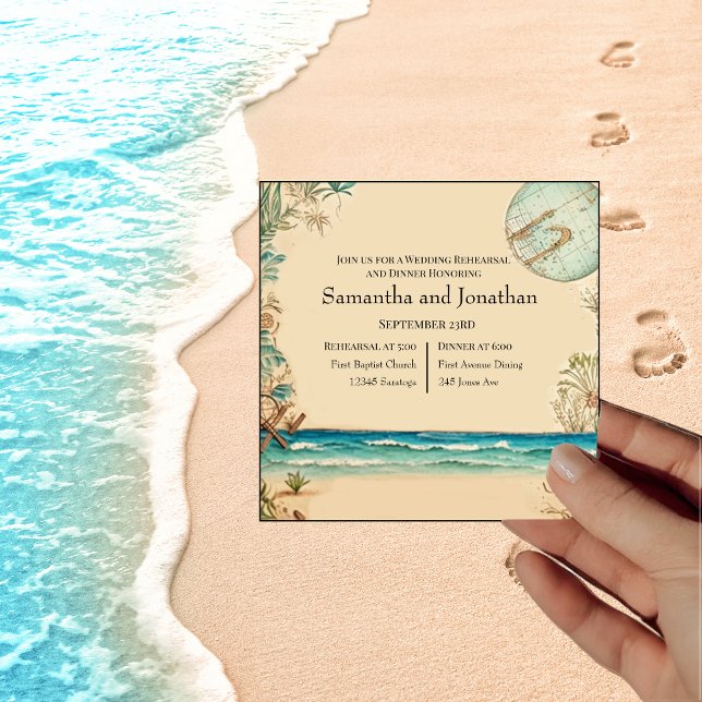 Invitation à la répétition Mariage à thème Dream B (Créateur téléchargé)