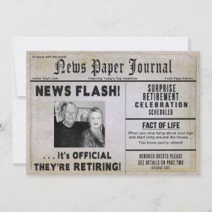 Invitation à la retraite (COUPLE) - PHOTO/ NewsPAP