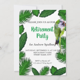 Invitation à la retraite des feuilles de perroquet