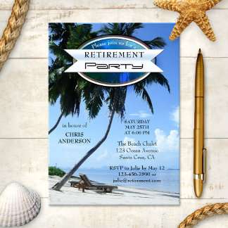 Invitation à la retraite du salon de plage tropica