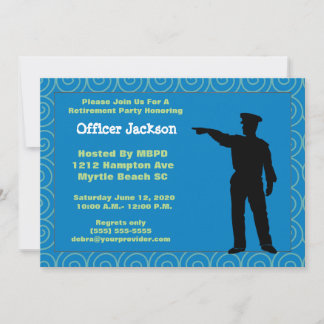 Invitation à la retraite d'un agent de police