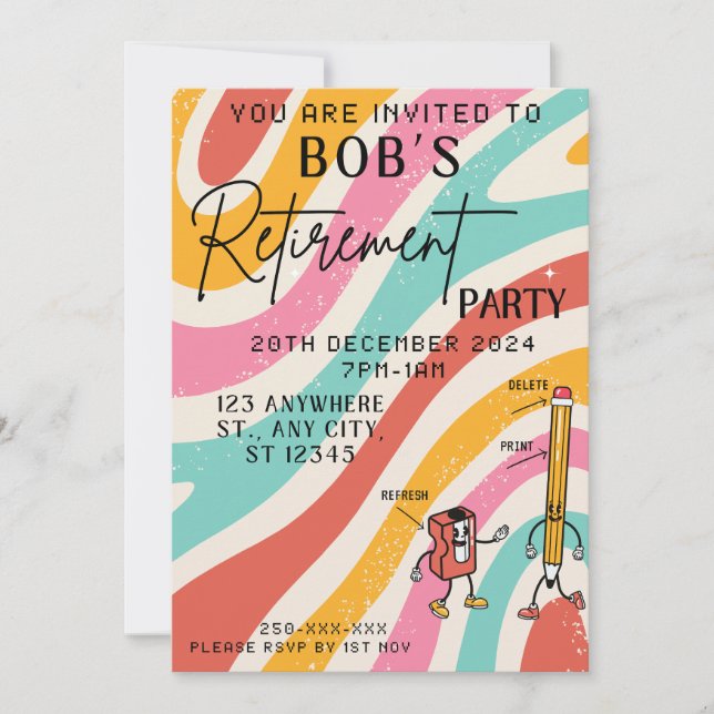 Invitation à la retraite d'un ancien ordinateur (Devant)