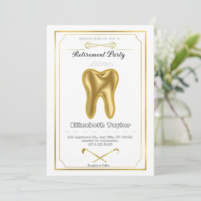 Invitation à la retraite d'un dentiste - Merci Den (Debout devant)