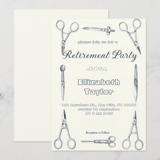 Invitation à la retraite d'un médecin chirurgien i (Devant / Derrière)