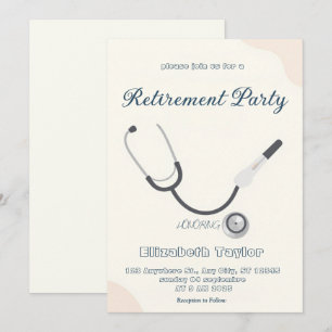 Invitation à la retraite d'un médecin ou d'une inf