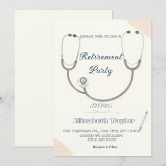 Invitation à la retraite d'un médecin ou d'une inf
