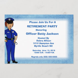 Invitation à la retraite d'un officier de police