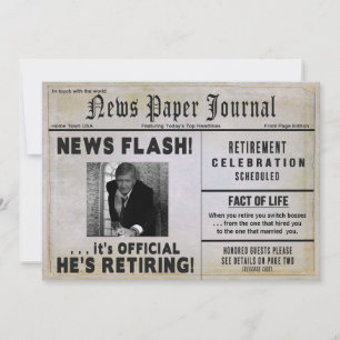 Invitation à la retraite-journalPHOTO/ Personnalis