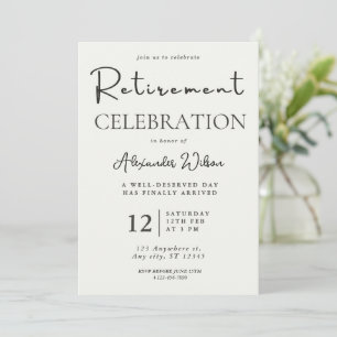 Invitation à la retraite Modèle Editable Modern Pa