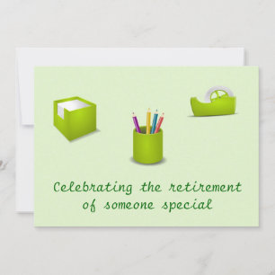 Invitation à la retraite pour le secrétaire de bur